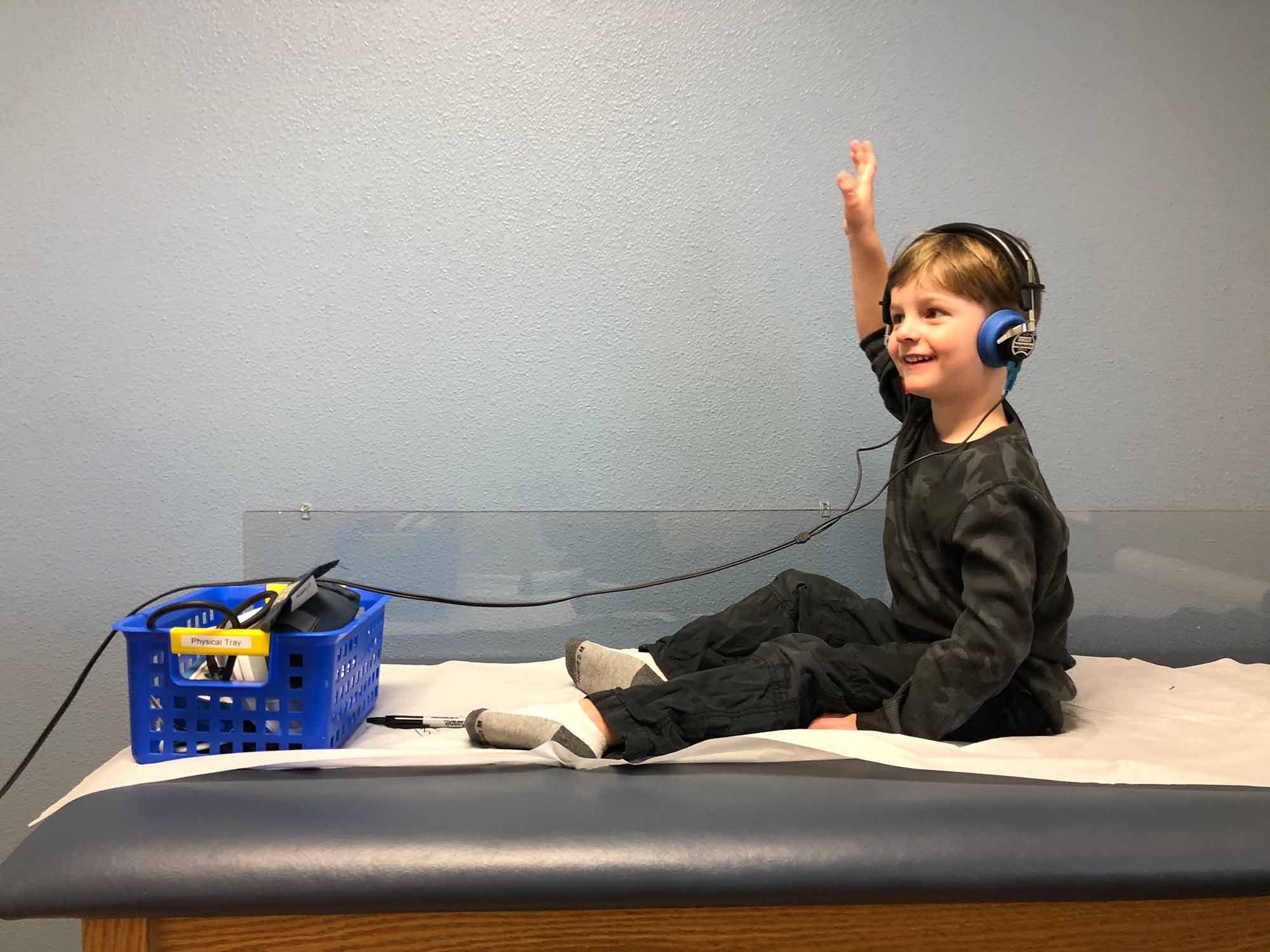 Little Boy Receiving Hearing Test
